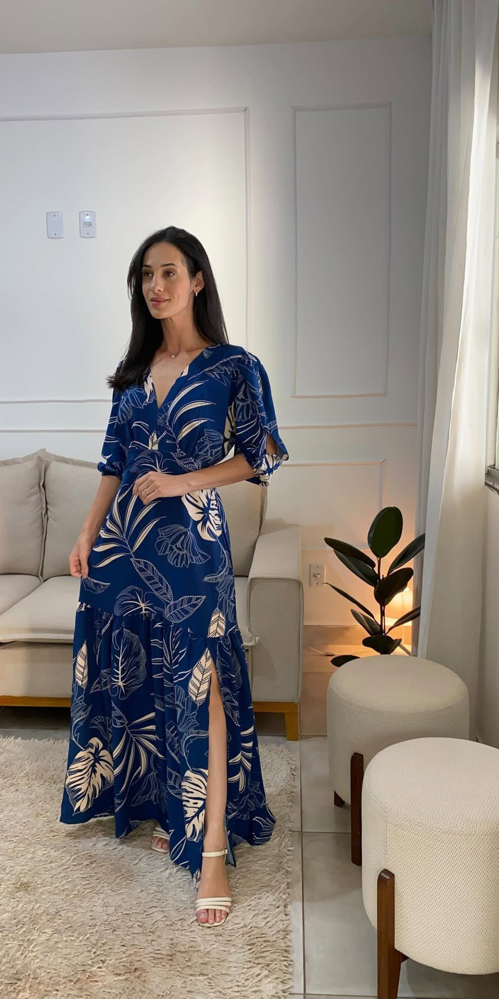 Vestido Longo Fenda